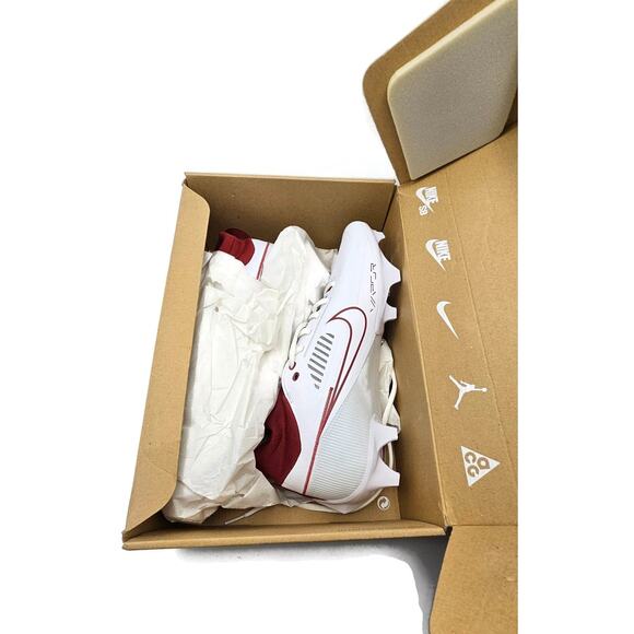 Nike Vapor Edge Pro 360 2 TB Cleats White Team Crimson Mens Size 11 NWB - Picture 9 of 16
